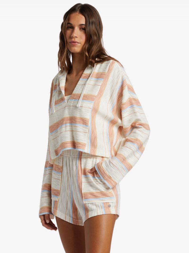 Roxy Todos Santos Poncho Stílusok Kapucnis Pulóver | 6419237-RB