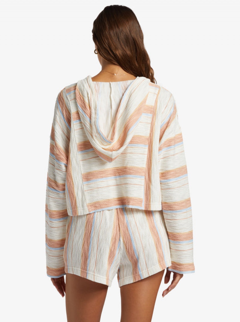 Roxy Todos Santos Poncho Stílusok Kapucnis Pulóver | 6419237-RB