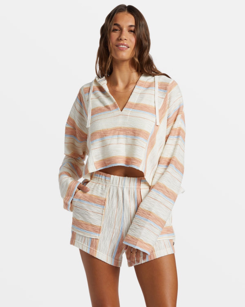 Roxy Todos Santos Poncho Stílusok Kapucnis Pulóver | 6419237-RB