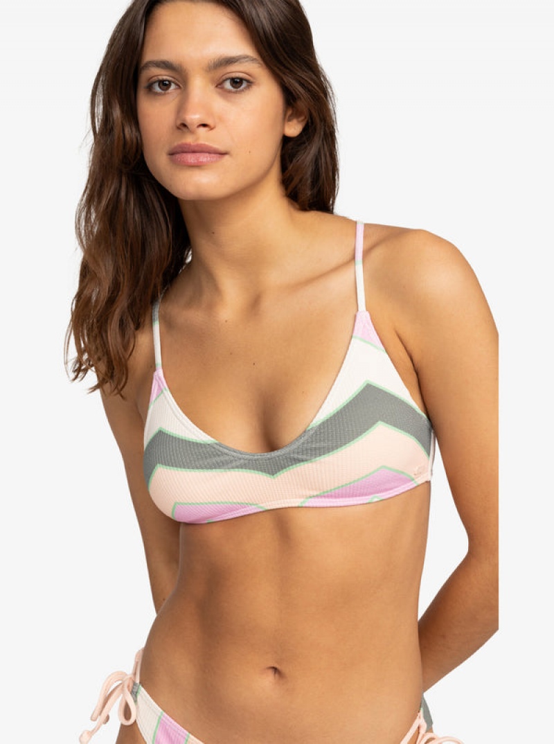 Roxy Vista Stripe Pántos Bra Bikini Felsők | 6042183-IF