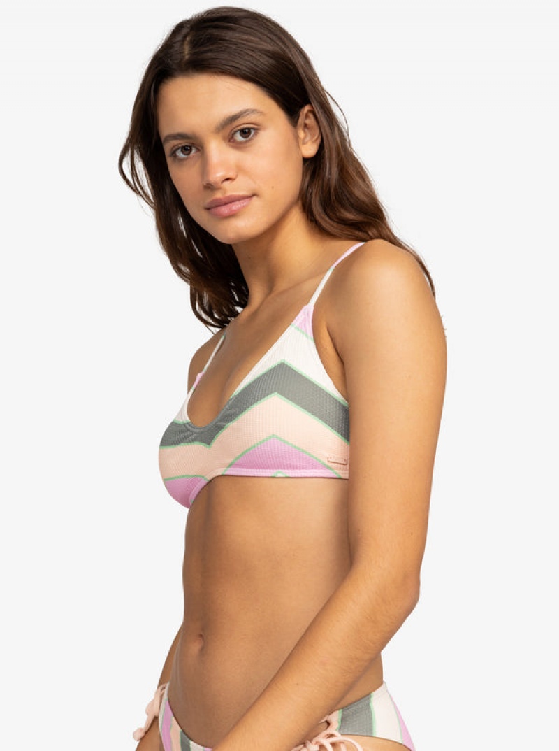 Roxy Vista Stripe Pántos Bra Bikini Felsők | 6042183-IF