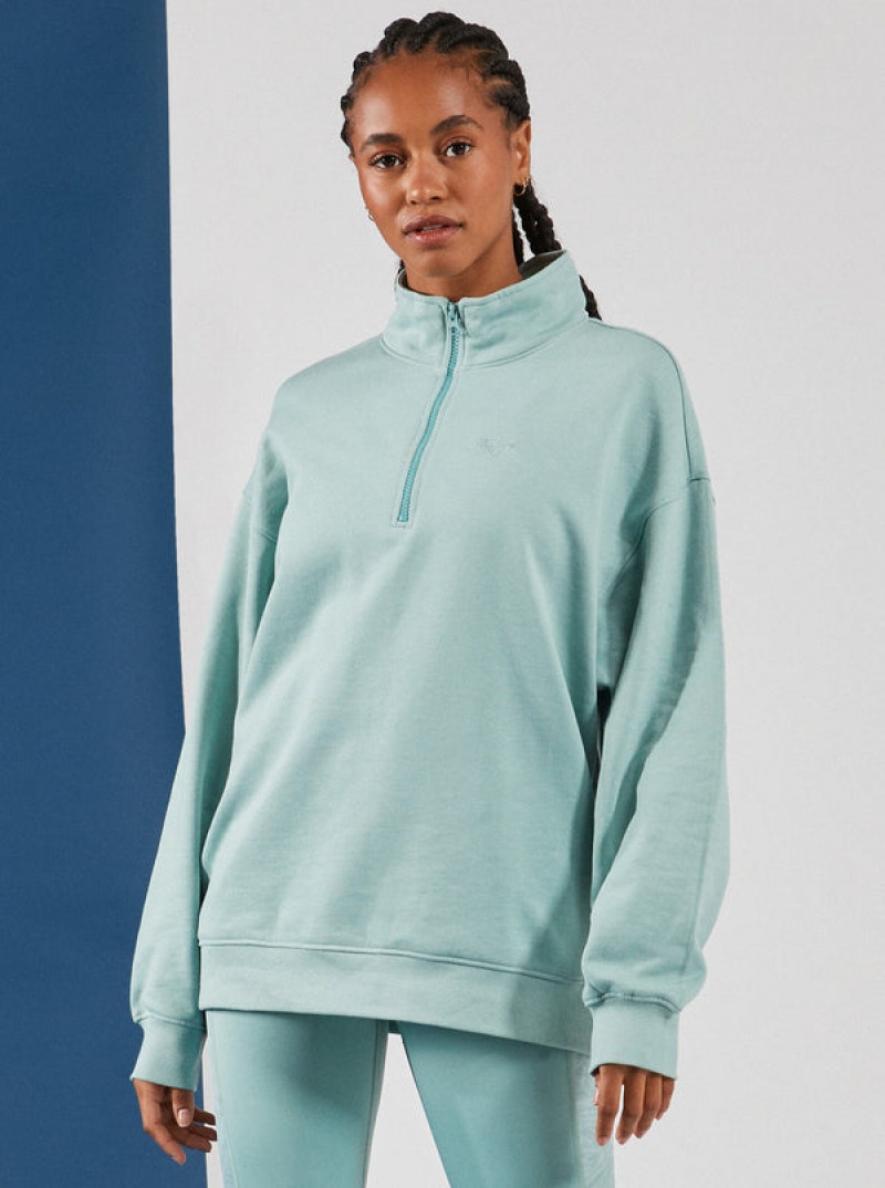 Roxy Waves Of Warmth Half-Zip Fleece Kapucnis Pulóver | 1923574-LM