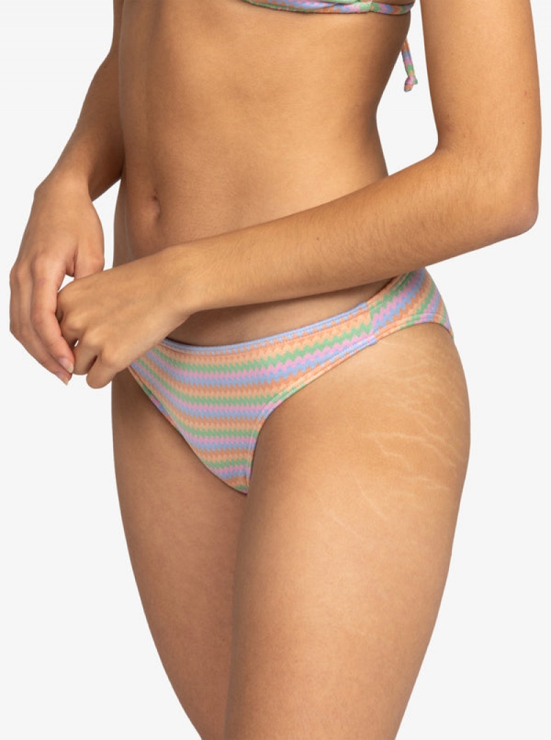 Roxy Wavy Stripe Moderate Bikini Alsó | 2308465-AS