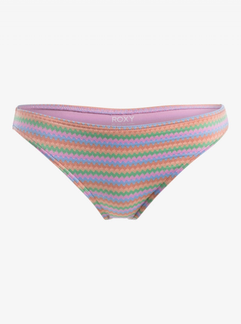 Roxy Wavy Stripe Moderate Bikini Alsó | 2308465-AS