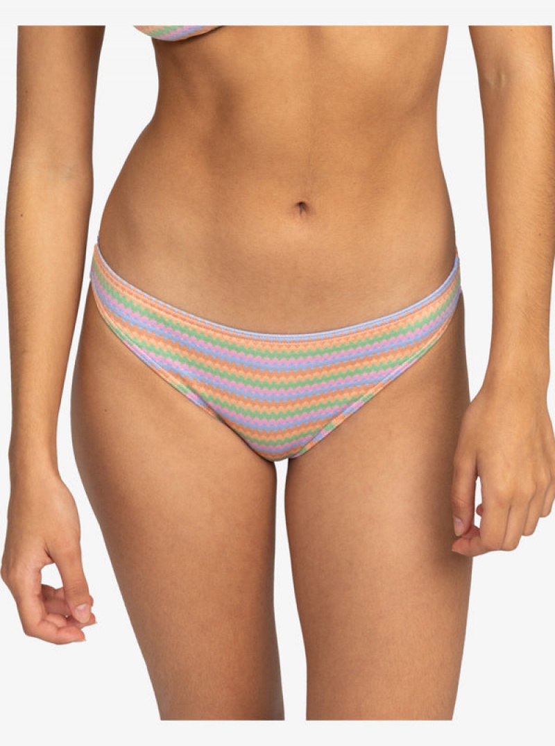 Roxy Wavy Stripe Moderate Bikini Alsó | 2308465-AS