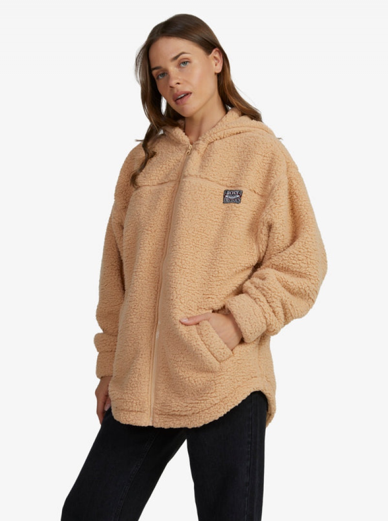 Roxy Weekend Plans Polar Zip-Up Fleece Felsők | 3546218-VW