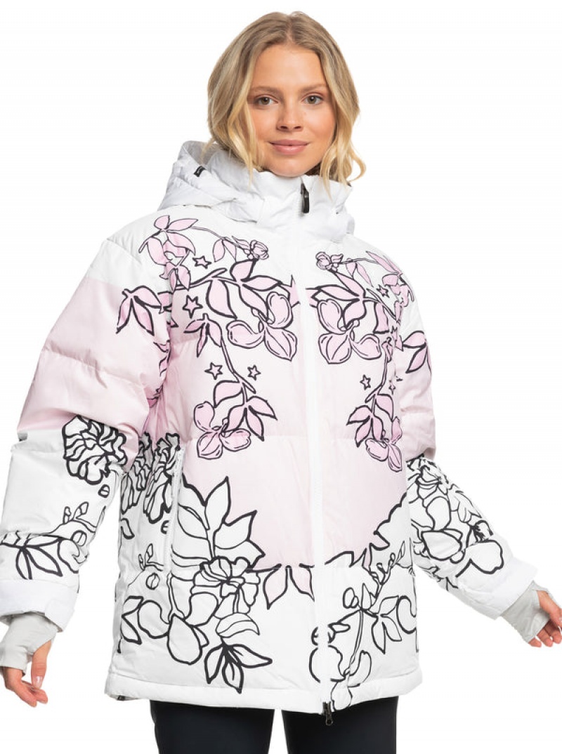 Roxy X Rowley Puffer Technical Snowboardkabát | 8275930-YM