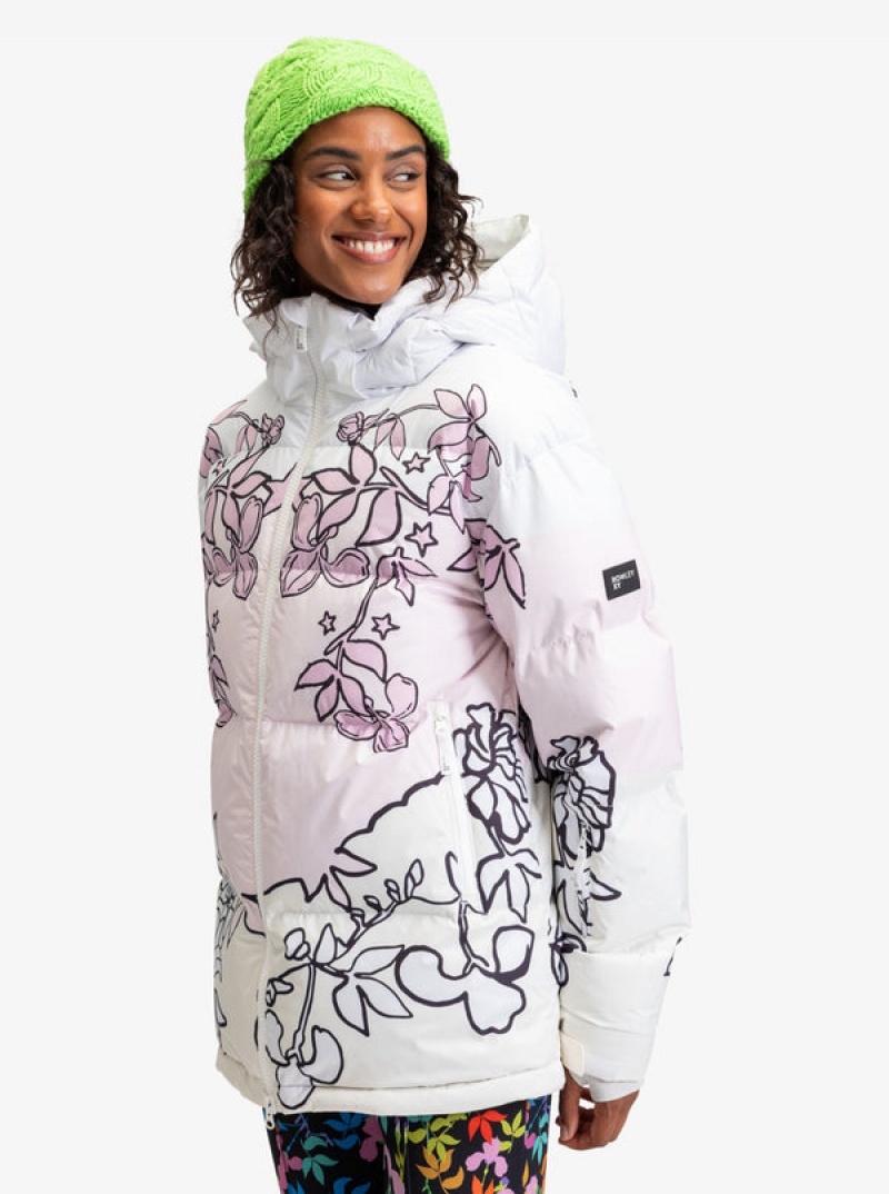 Roxy X Rowley Puffer Technical Snowboardkabát | 8275930-YM